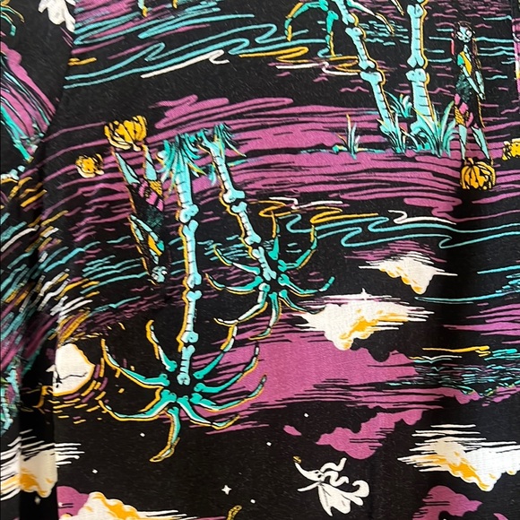 Torrid Disney Nightmare Before Christmas Zero Sally Jack Hawaii Button Up - Picture 4 of 5